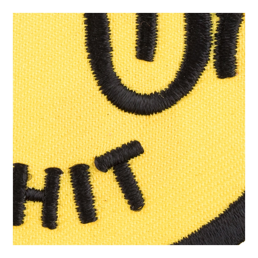 Shit Frowning Face Patch, Smiley Face Patches — detail view 2