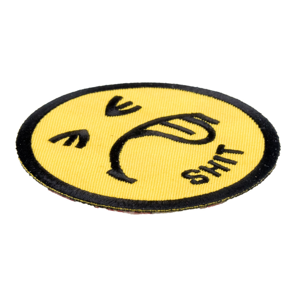 Shit Frowning Face Patch, Smiley Face Patches — detail view 1