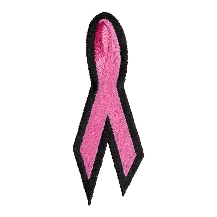 Slim Pink Breast Cancer Ribbon, Cancer Support Patches — product image
