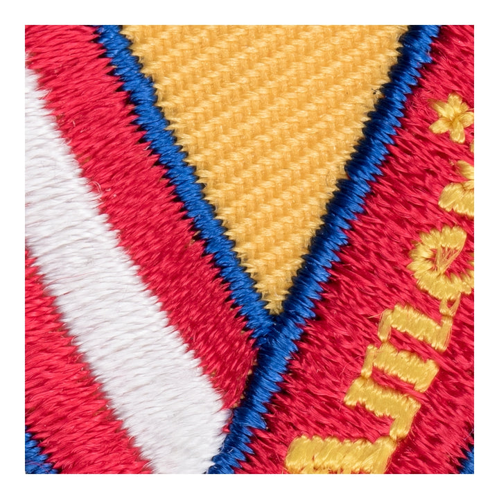God Bless America U.S. Flag Ribbon Patch, Patriotic Patches — detail view 1