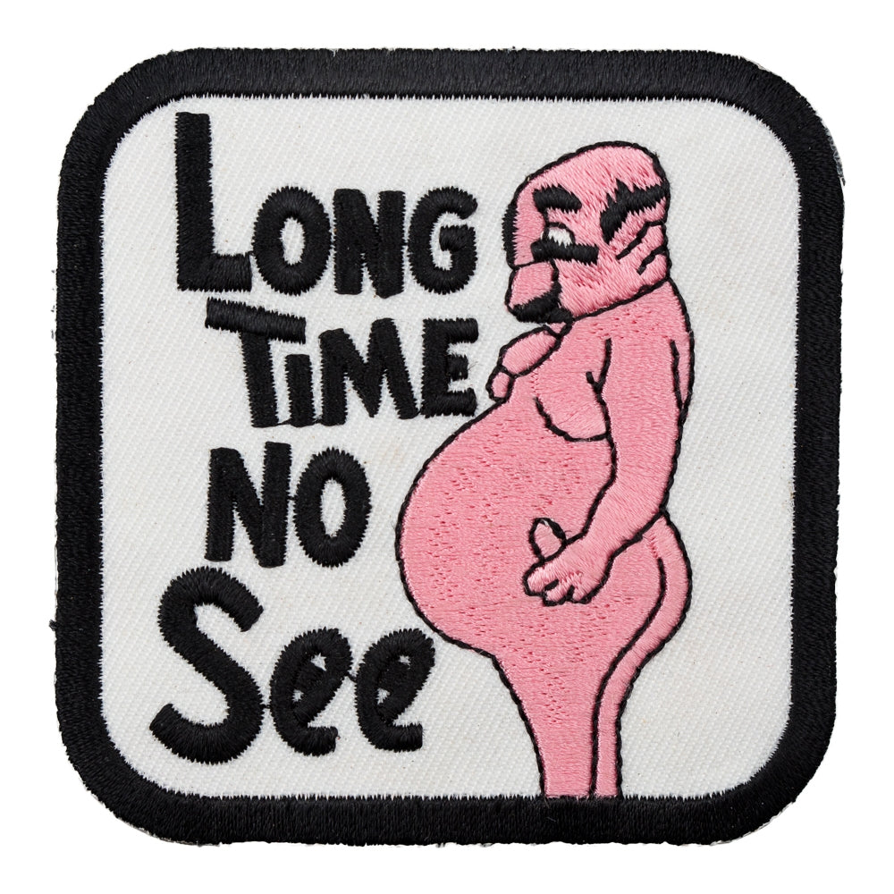 Long Time No See Naked Man Patch, Funny Patches — product image