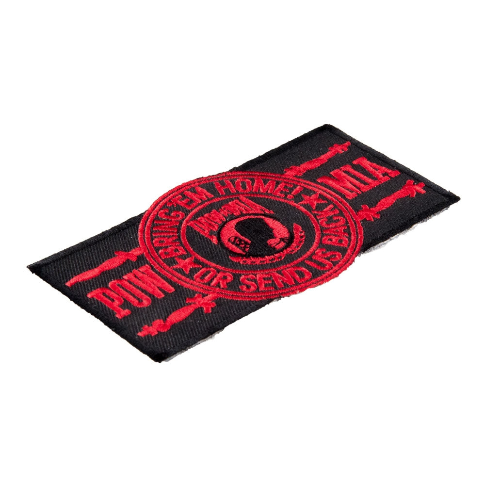 POW Red Barbed Wire Patch, POW MIA Patches — detail view 1