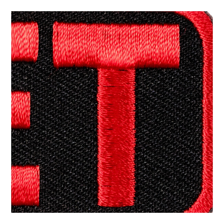 Red And Black Vet Patch, Military Veterans Patches — detail view 2
