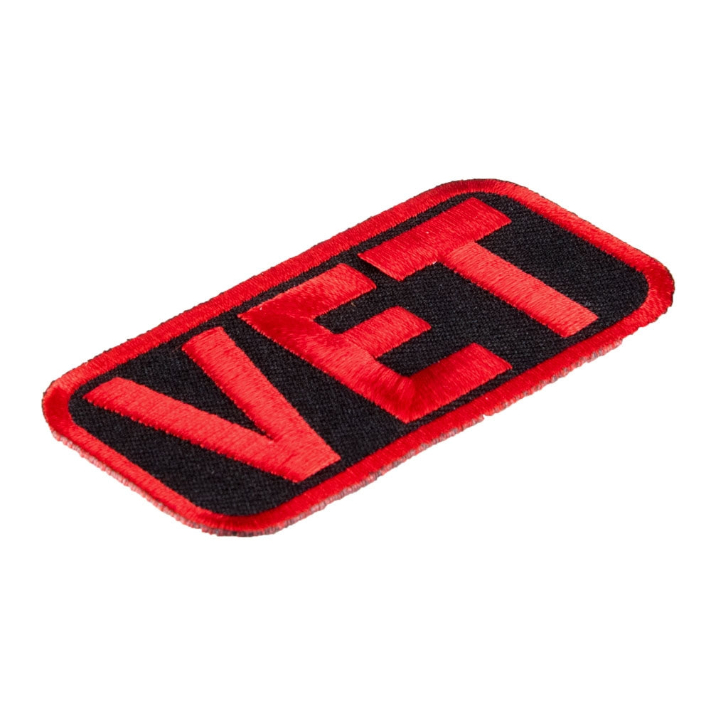 Red And Black Vet Patch, Military Veterans Patches — detail view 1