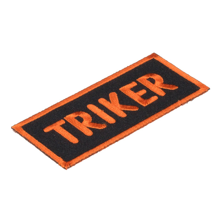 Triker Orange &amp; Black Patch, Biker Patches — detail view 1