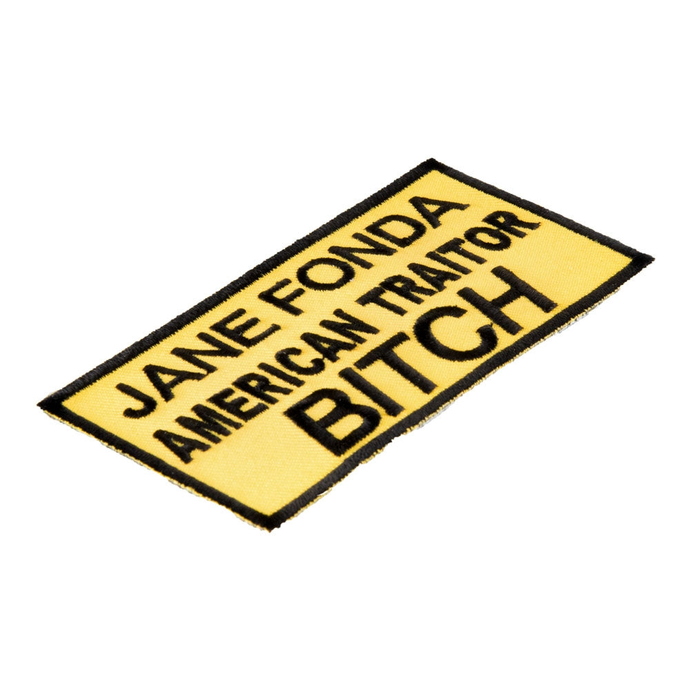 Jane Fonda American Traitor Yellow Patch, Military Patches — detail view 1