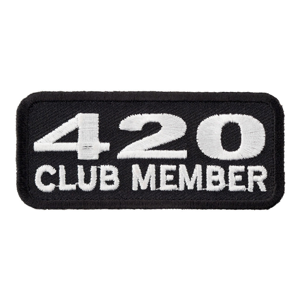 420 Club Member Biker Patch, Marijuana Patches — product image