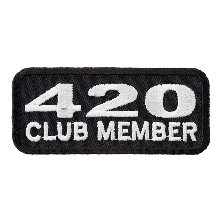 420 Club Member Biker Patch, Marijuana Patches — product image