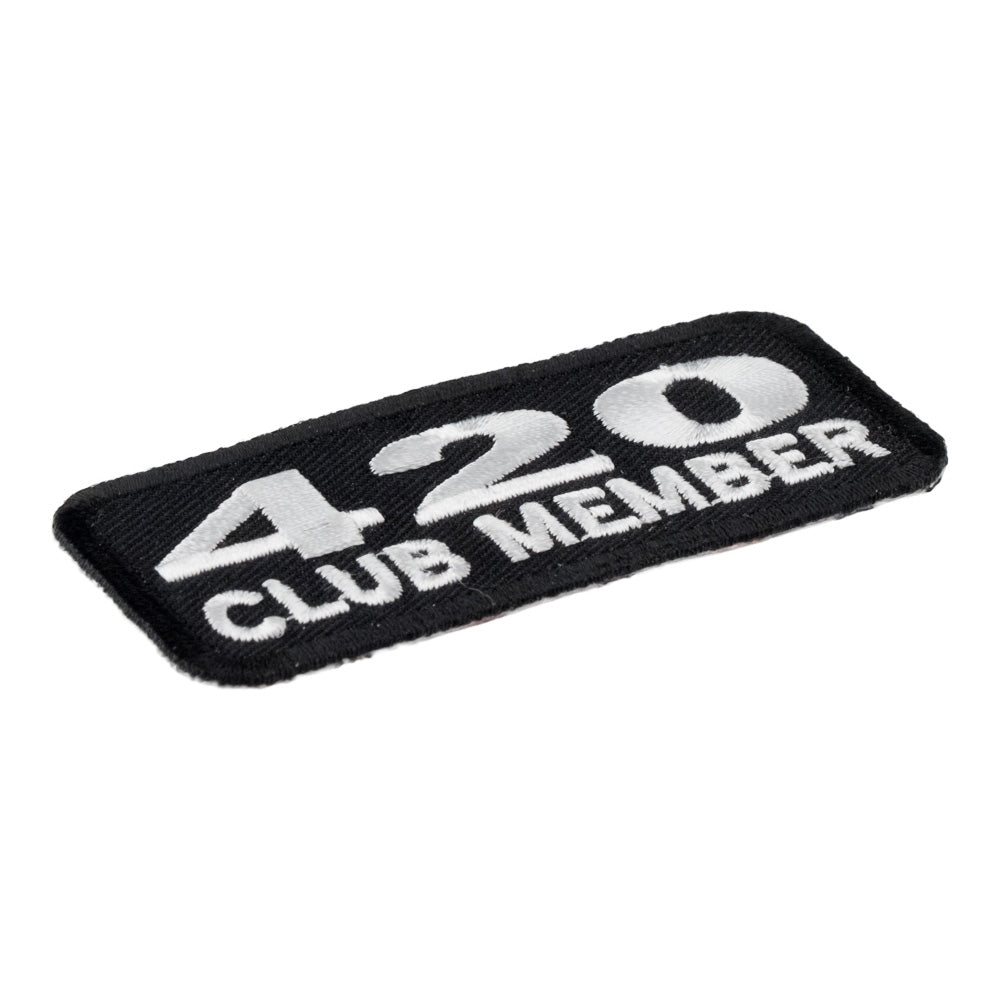420 Club Member Biker Patch, Marijuana Patches — detail view 1
