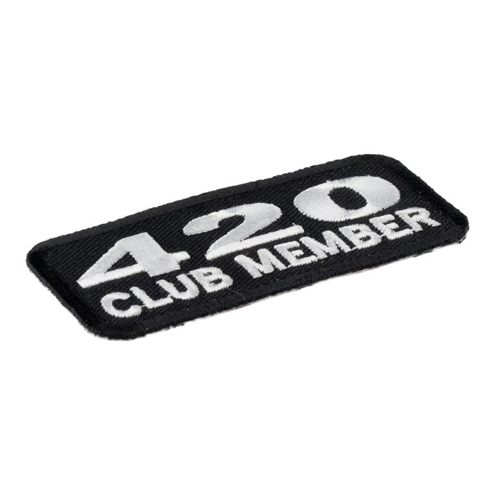 420 Club Member Biker Patch, Marijuana Patches — detail view 1