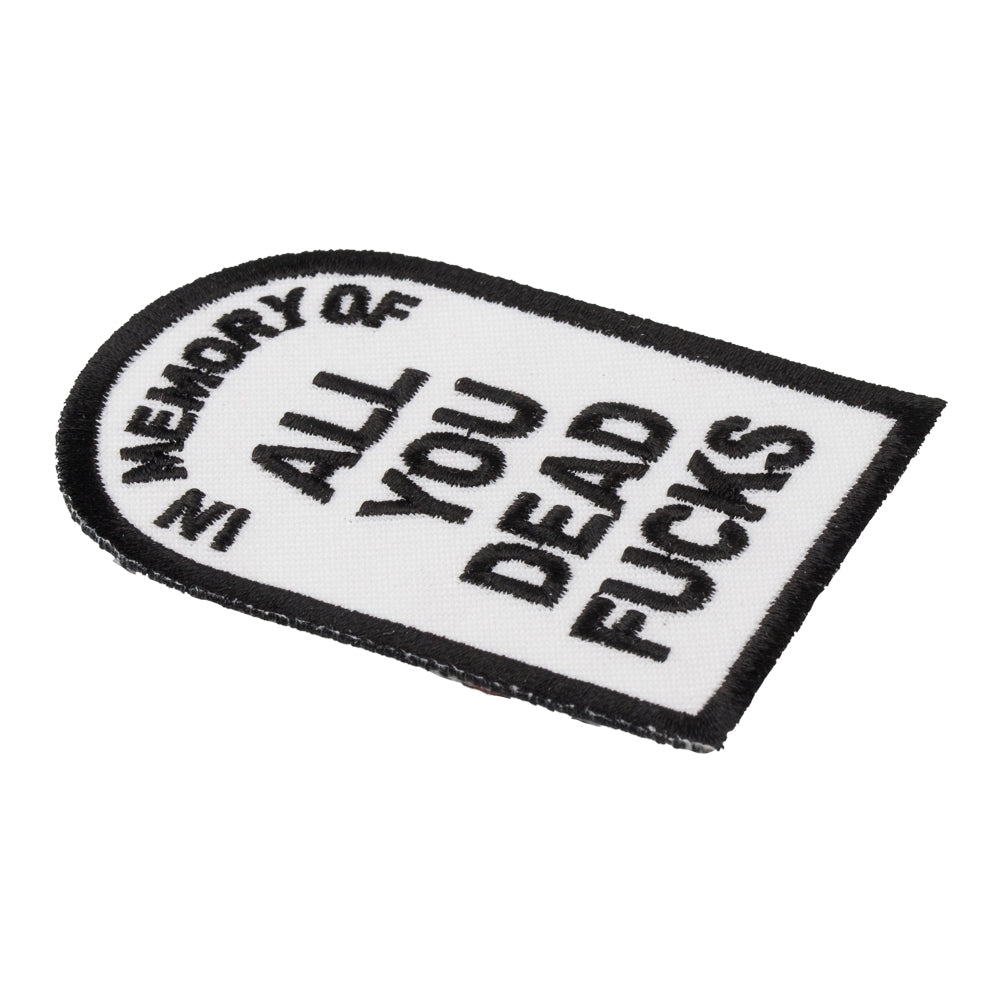 In Memory of All You Dead Fucks Patch, Vulgar Patches — detail view 2