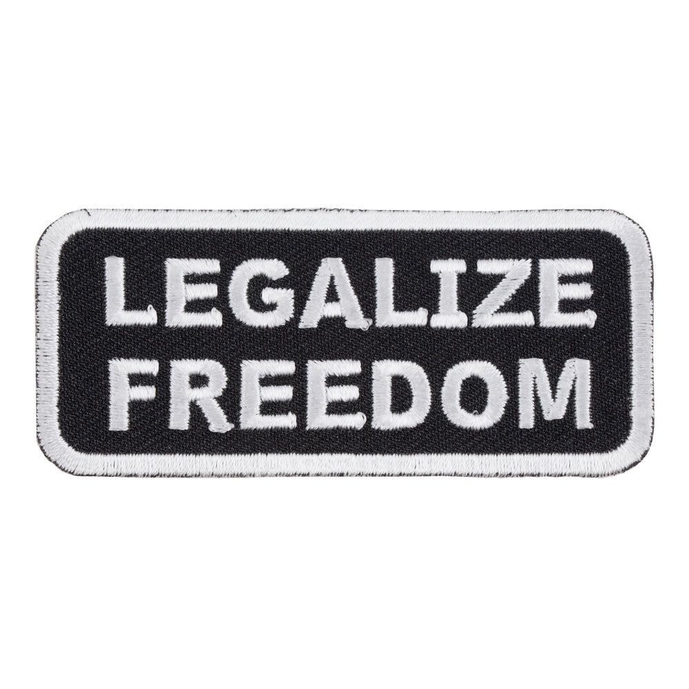 Legalize Freedom Black & White Patch, Patriotic Patches — product image