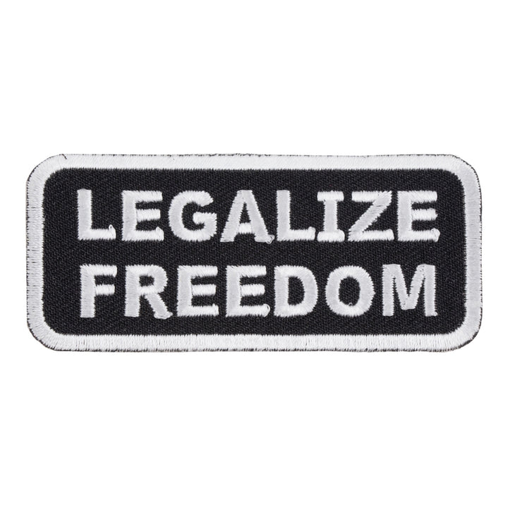 Legalize Freedom Black &amp; White Patch, Patriotic Patches — product image
