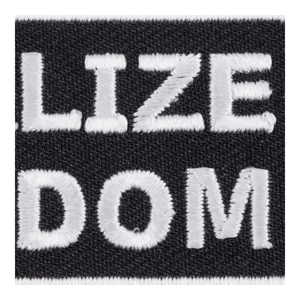 Legalize Freedom Black &amp; White Patch, Patriotic Patches — detail view 2