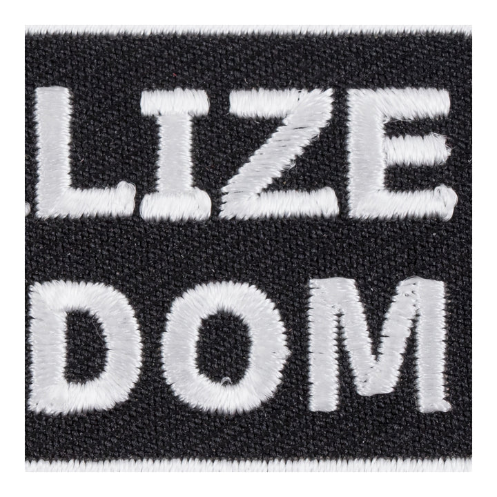 Legalize Freedom Black &amp; White Patch, Patriotic Patches — detail view 2