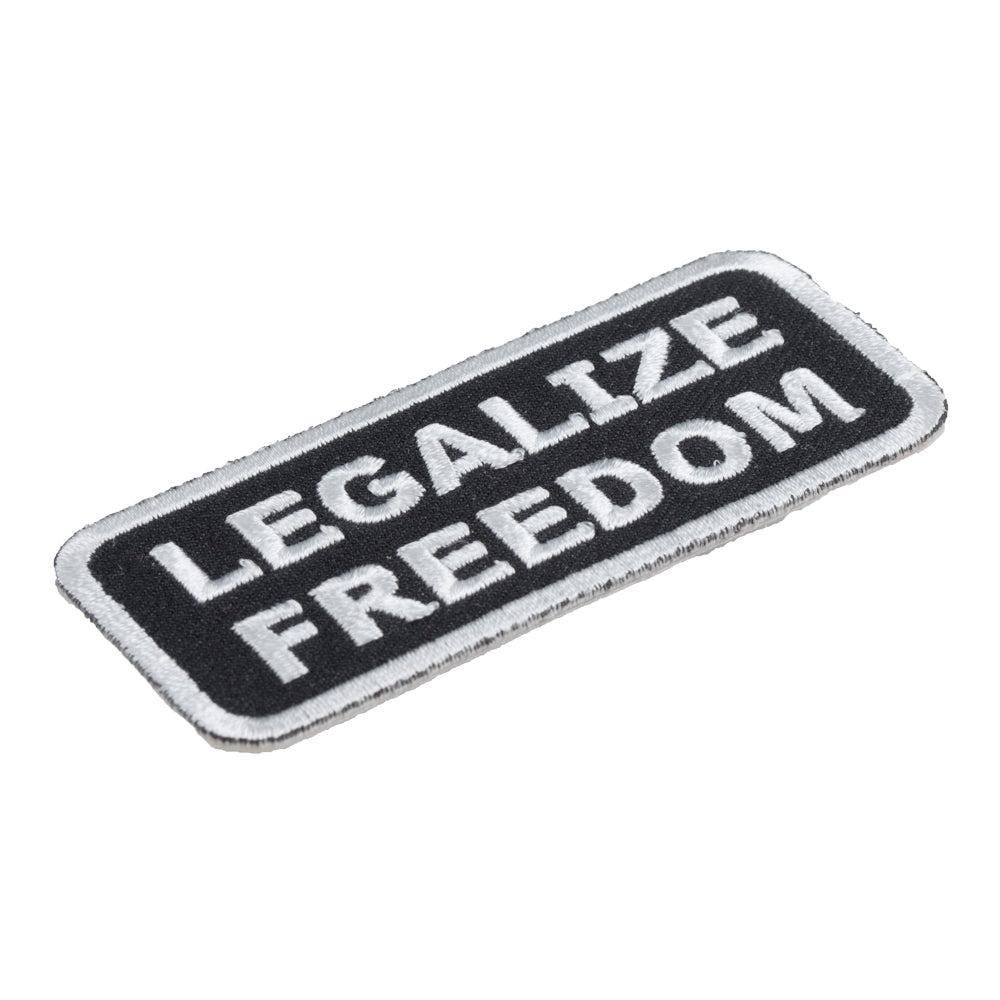 Legalize Freedom Black &amp; White Patch, Patriotic Patches — detail view 1