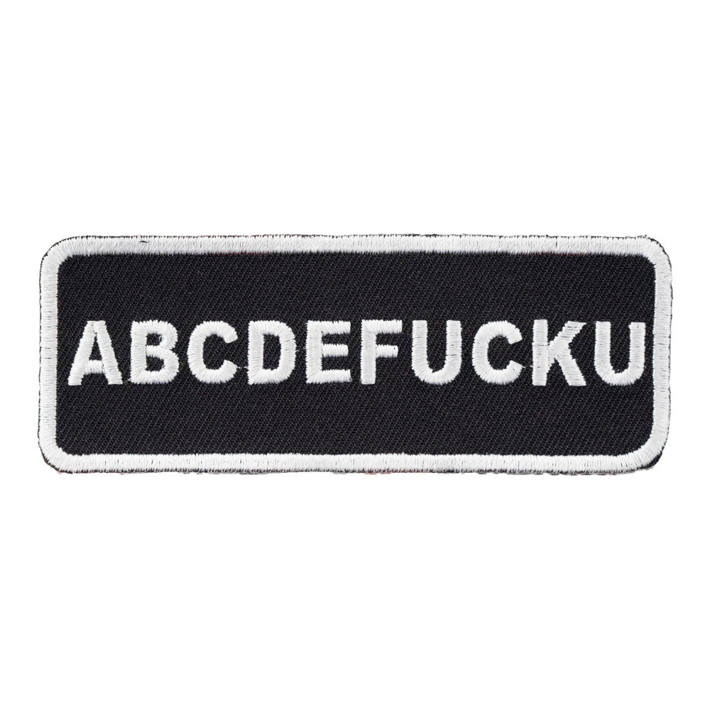 ABCDEFUCKU Patch, Vulgar Sayings Patches — product image
