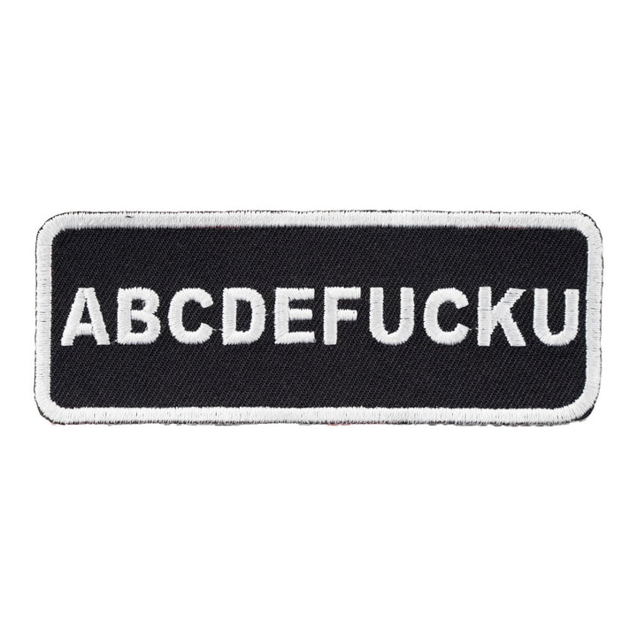 ABCDEFUCKU Patch, Vulgar Sayings Patches — product image