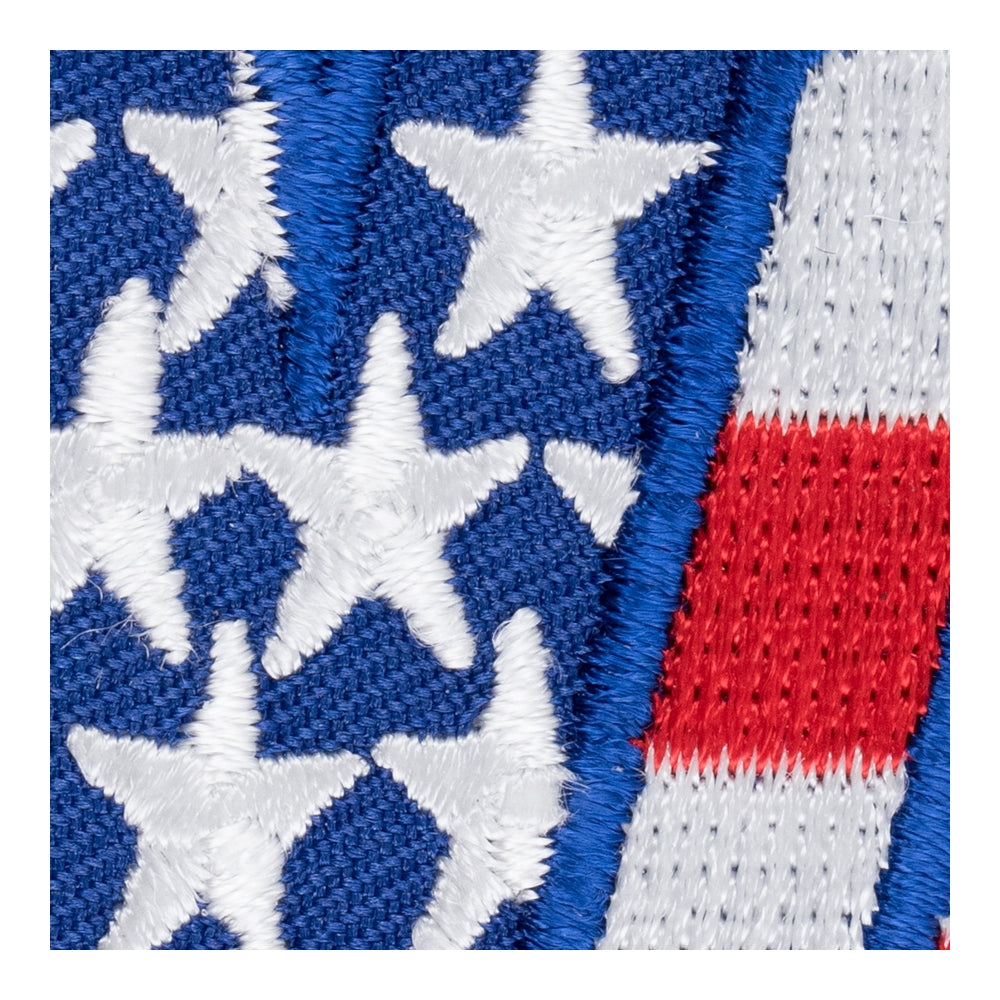 American Flag Peace Fingers Patch, Patriotic Patches — detail view 1