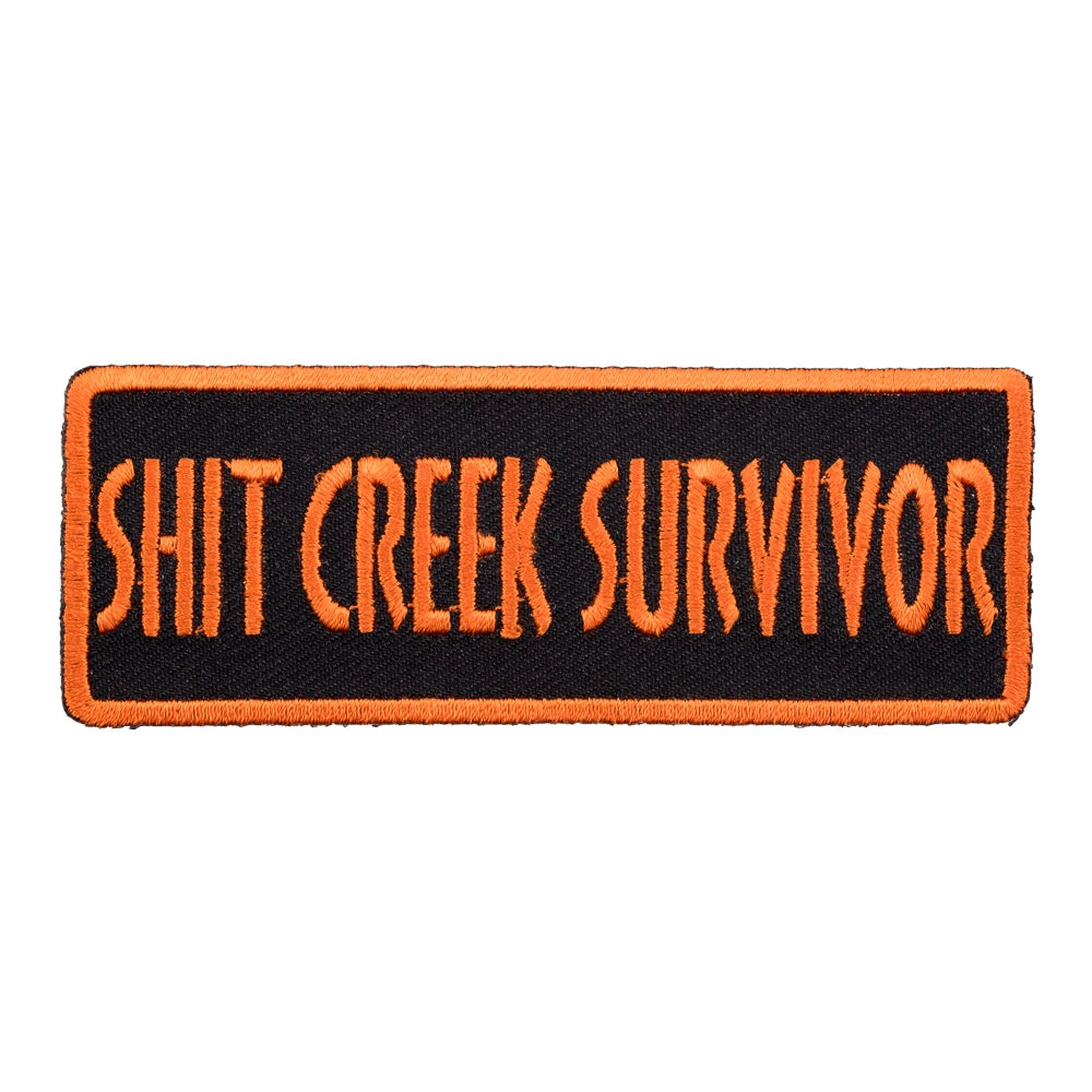 Shit Creek Survivor Patch, Funny Sayings Patches — product image
