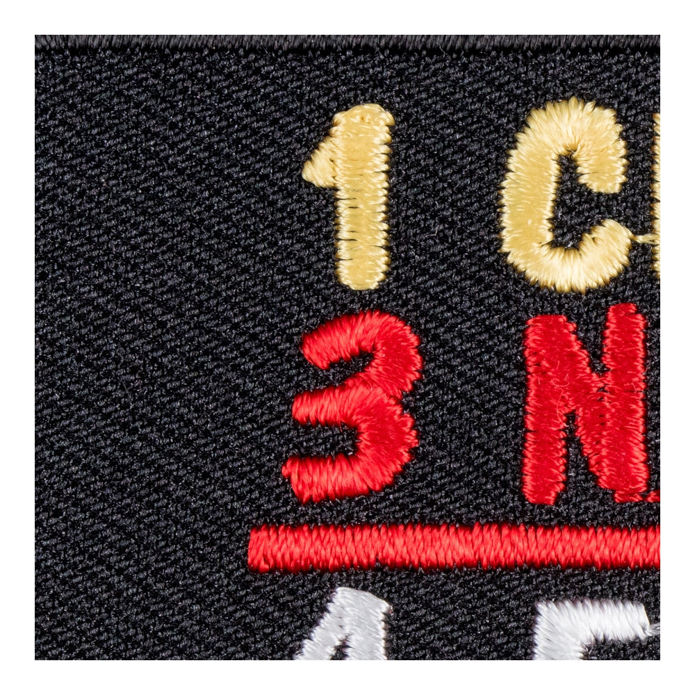 1 Cross 3 Nails 4 Ever Patch, Christian Biker Patches — detail view 2