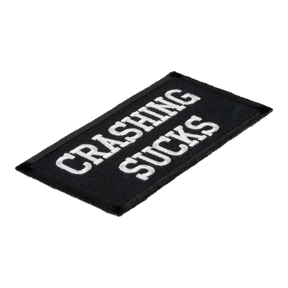 Crashing Sucks Patch, Biker Sayings Patches — detail view 1