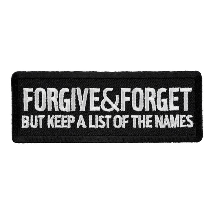 Forgive &amp; Forget Keep Names Patch, Funny Patches — product image