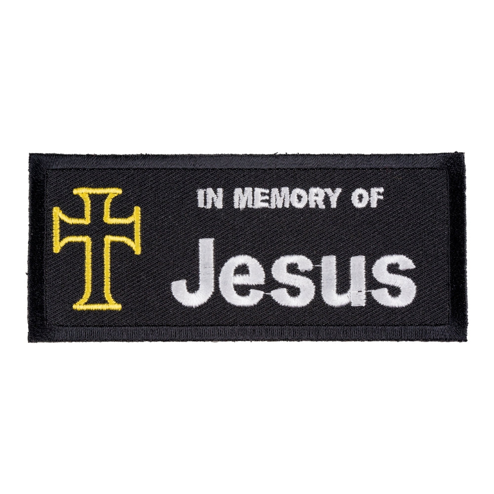 In Memory of Jesus Cross Patch, Religious Patch — product image