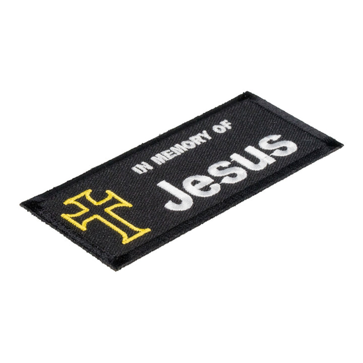 In Memory of Jesus Cross Patch, Religious Patch — detail view 2
