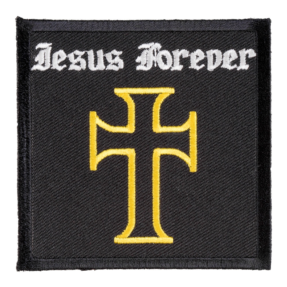 Jesus Forever Cross Patch, Christian Patches — product image