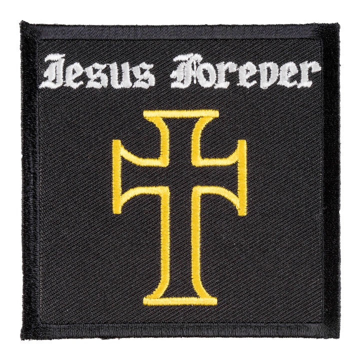 Jesus Forever Cross Patch, Christian Patches — product image