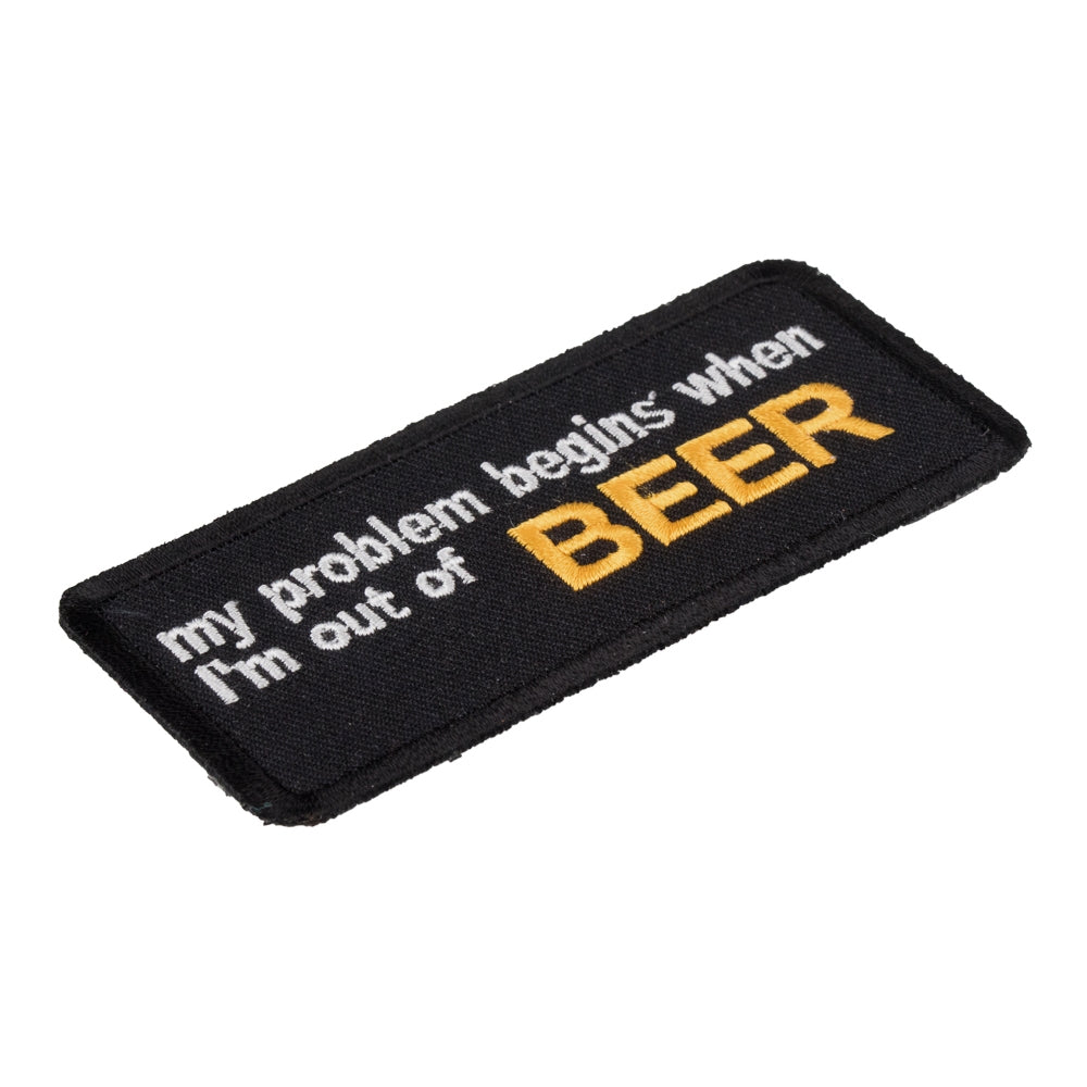 My Problems Begin Beer Patch, Funny Beer Patches — detail view 2