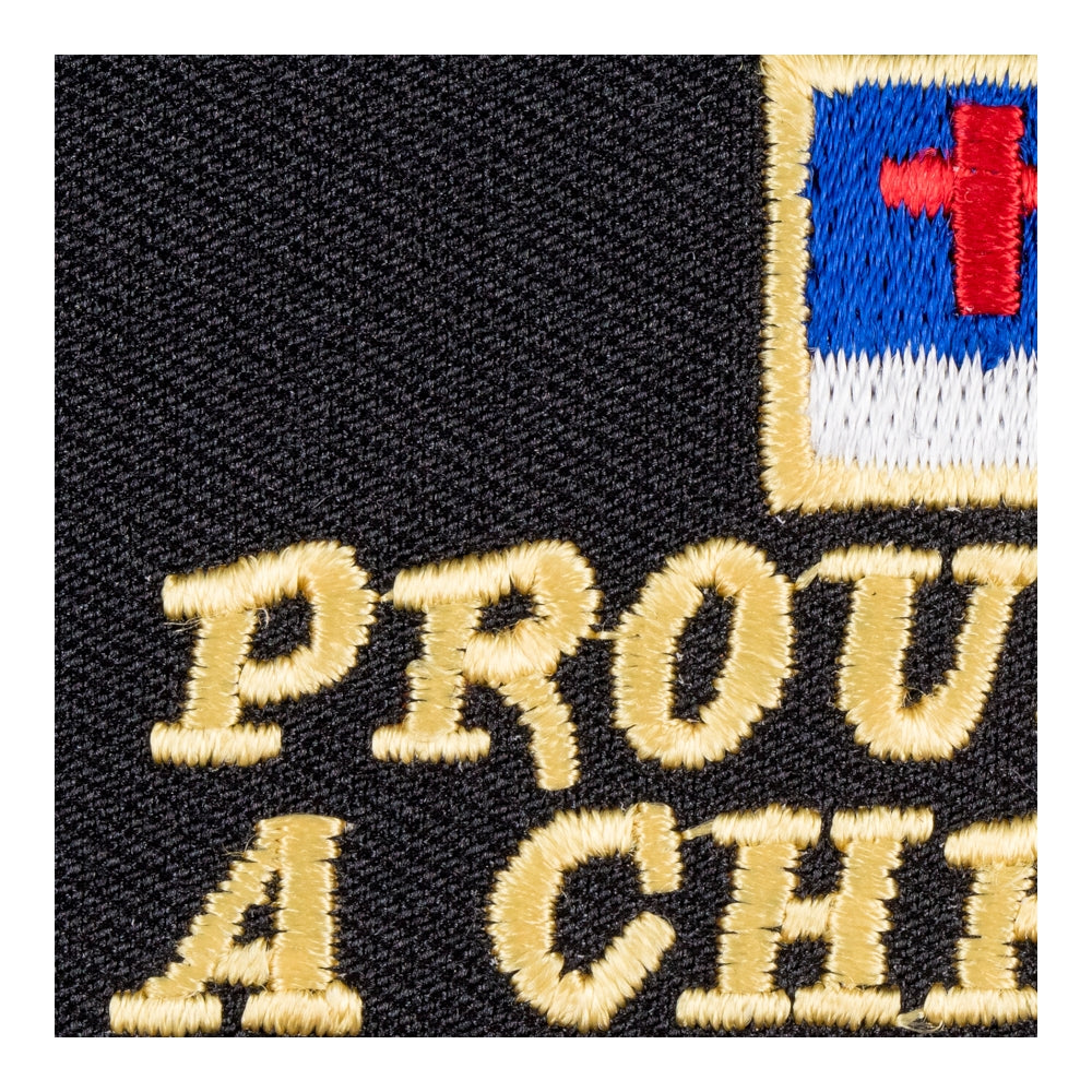 Proud To Be A Christian Flag Patch, Christian Patches — detail view 2