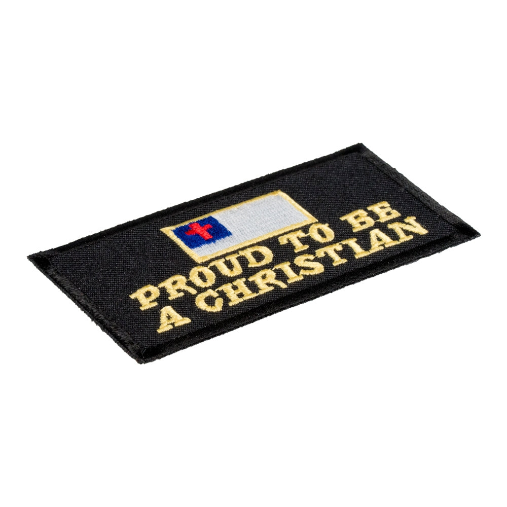 Proud To Be A Christian Flag Patch, Christian Patches — detail view 1