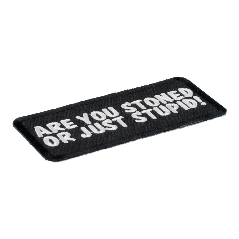 Are You Stoned Or Stupid Patch, Funny Patches — detail view 1