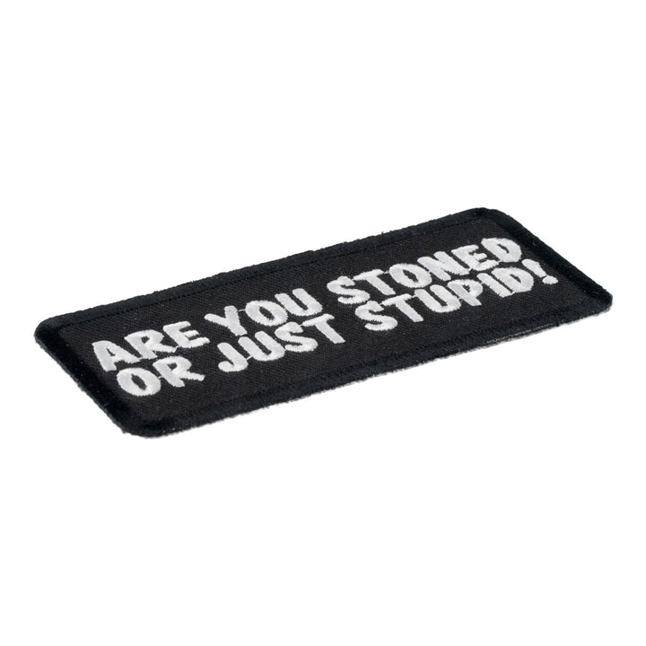 Are You Stoned Or Stupid Patch, Funny Patches — detail view 1