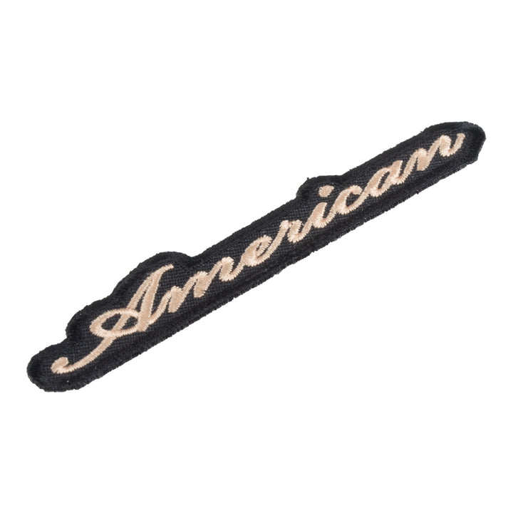 Gold American Script Patch, X-Small Size — detail view 1