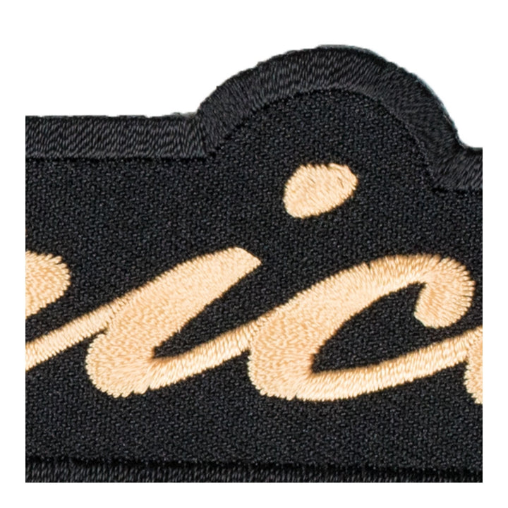 Gold American Script Patch, Large Size — detail view 2