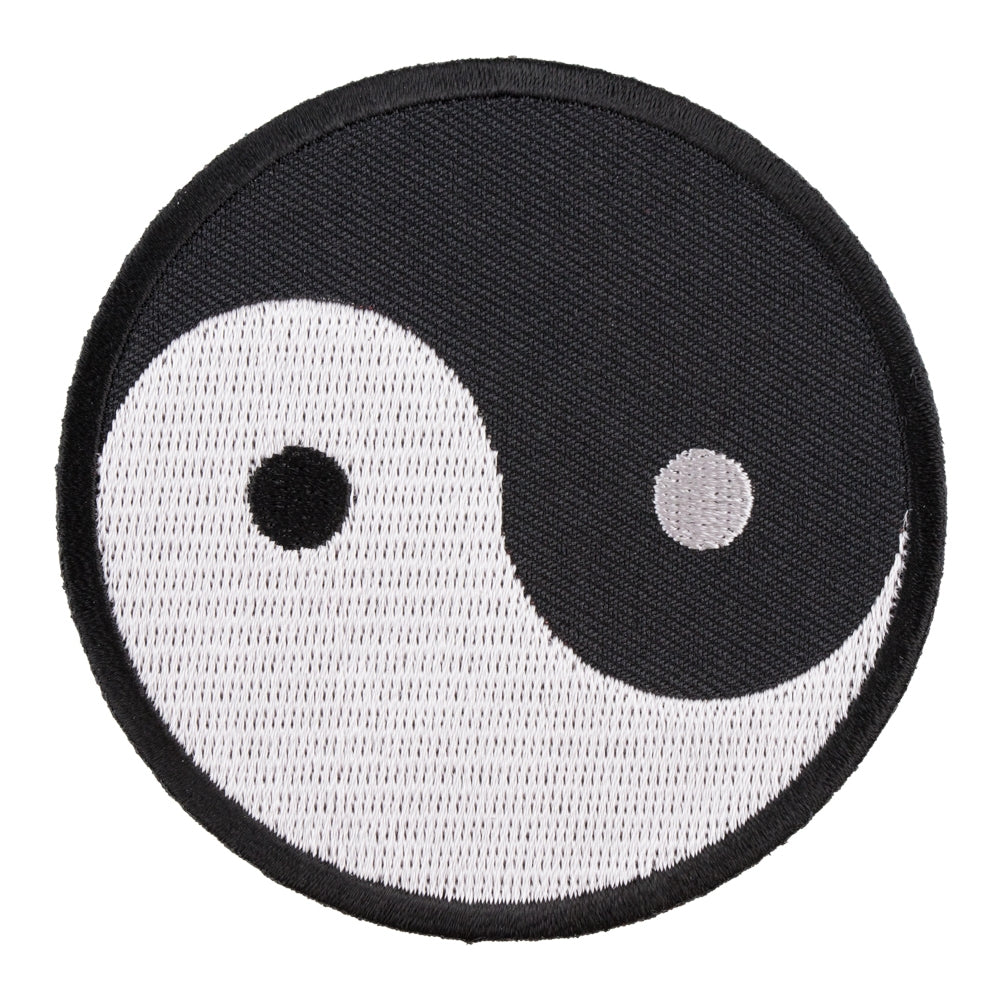 Yin-Yang Black & White Patch, Biker Patches — product image