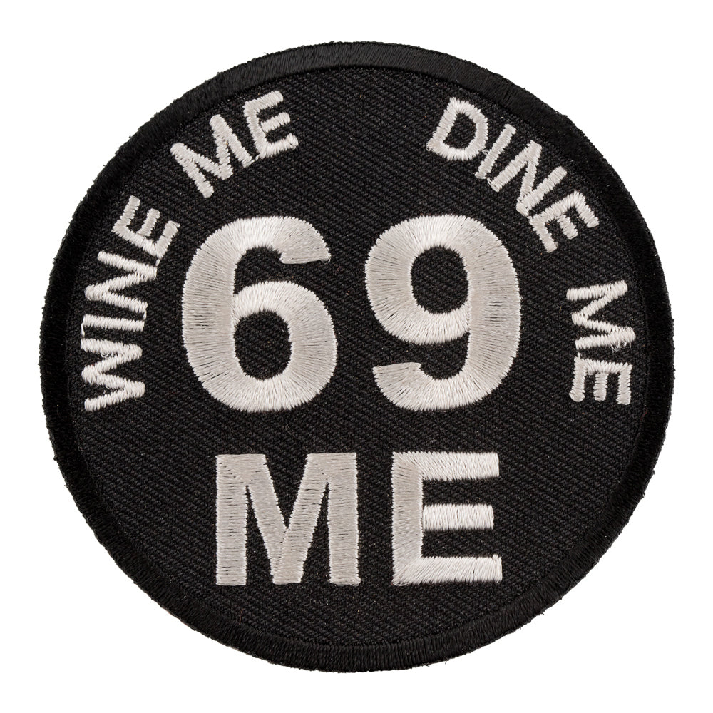 Wine Me Dine Me 69 Me Patch, Dirty Patches — product image