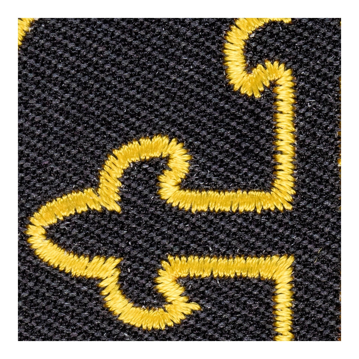 Oval Yellow Cross Patch, Religious Cross Patches — detail view 2