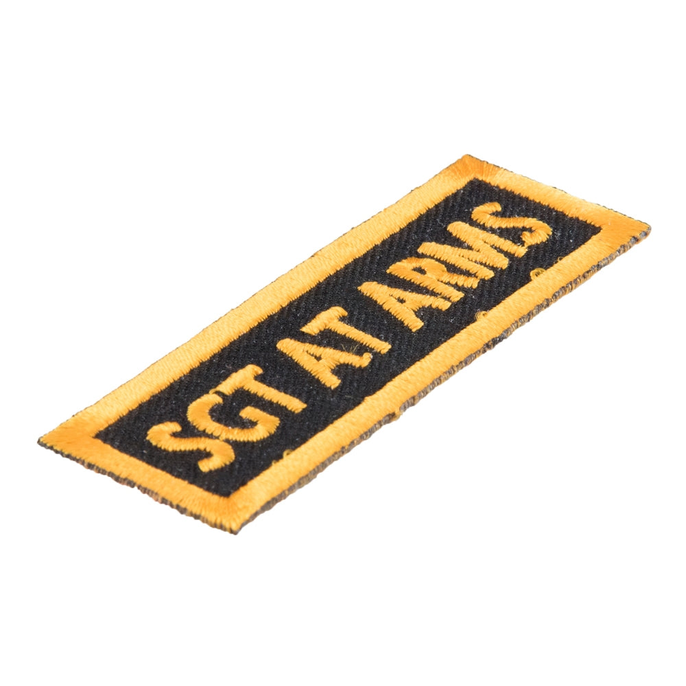 Sgt At Arms Yellow Patch, Club Rank Patches — detail view 1