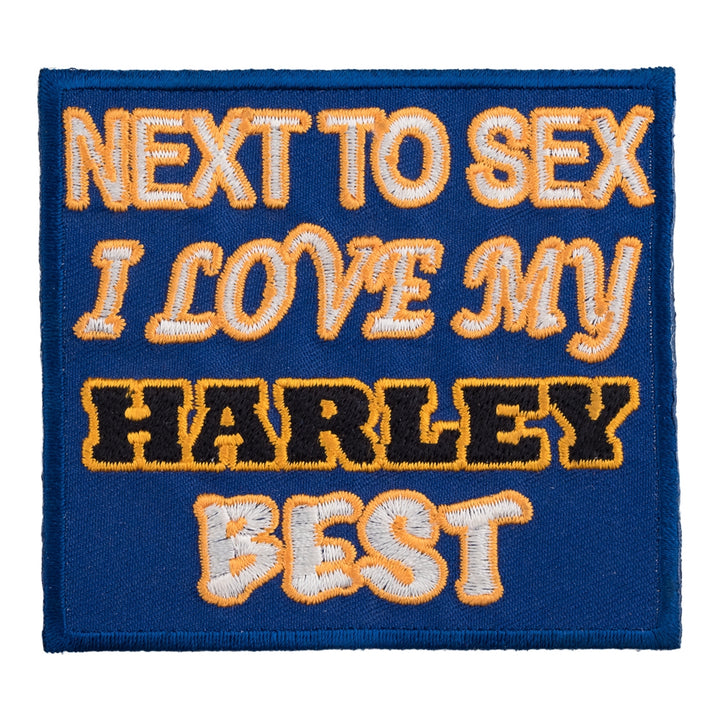 Next To Sex I Love My Harley Patch, Motorcycle Patches — product image