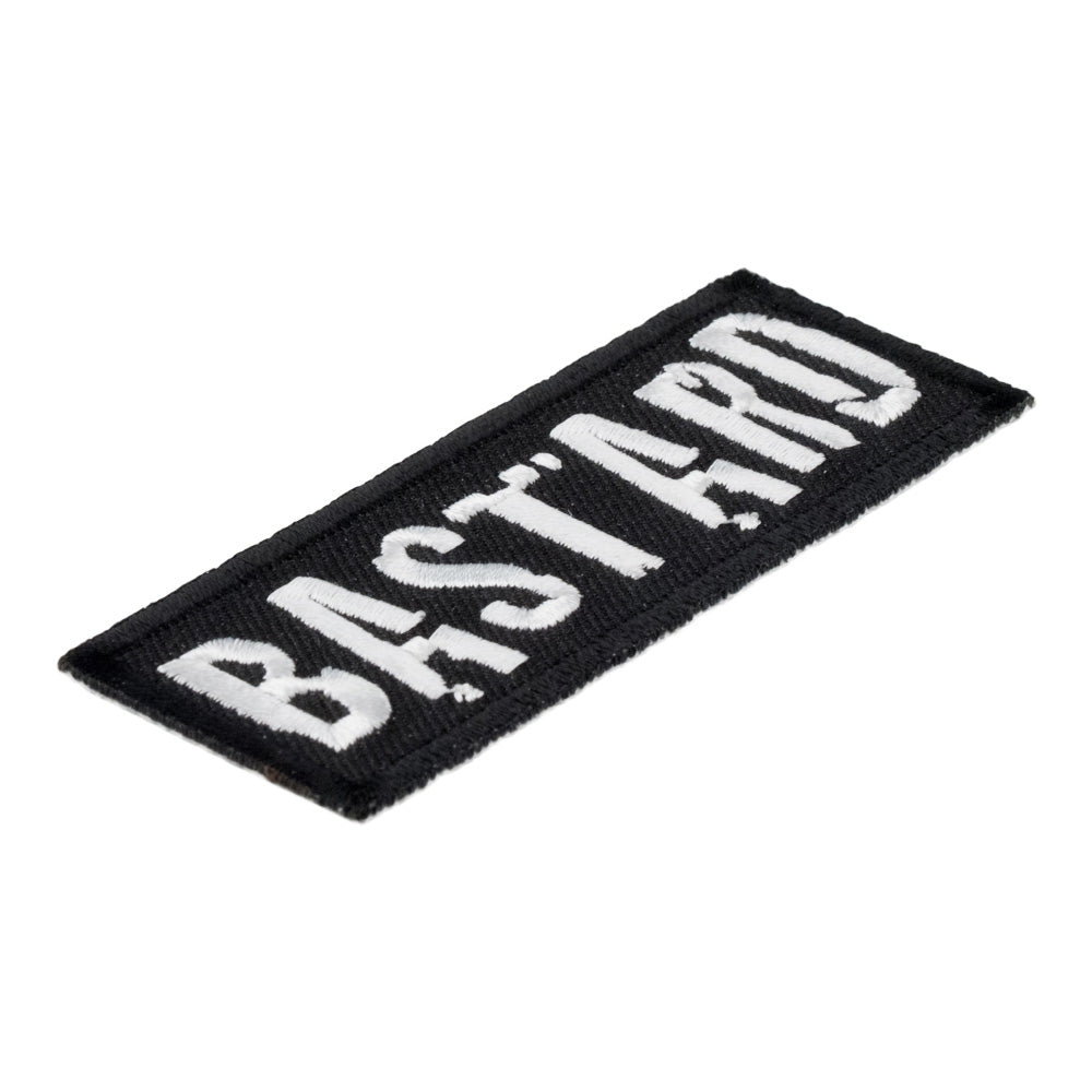 Bastard Black & White Patch, Funny Sayings Patches — detail view 1