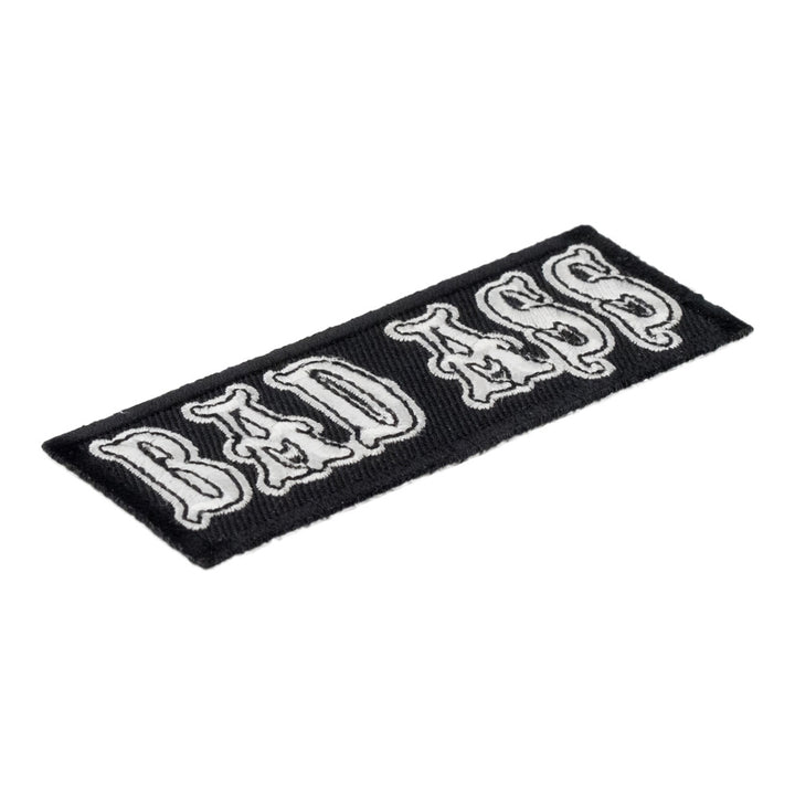 Bad Ass Black &amp; White Patch, Biker Sayings Patches — detail view 2