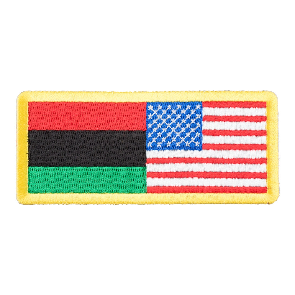 American &amp; Afro-American Flag Patch, U.S. Flag Patches — product image