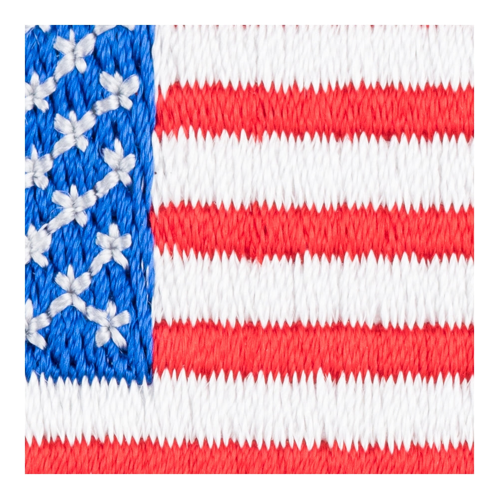 American &amp; Afro-American Flag Patch, U.S. Flag Patches — detail view 2