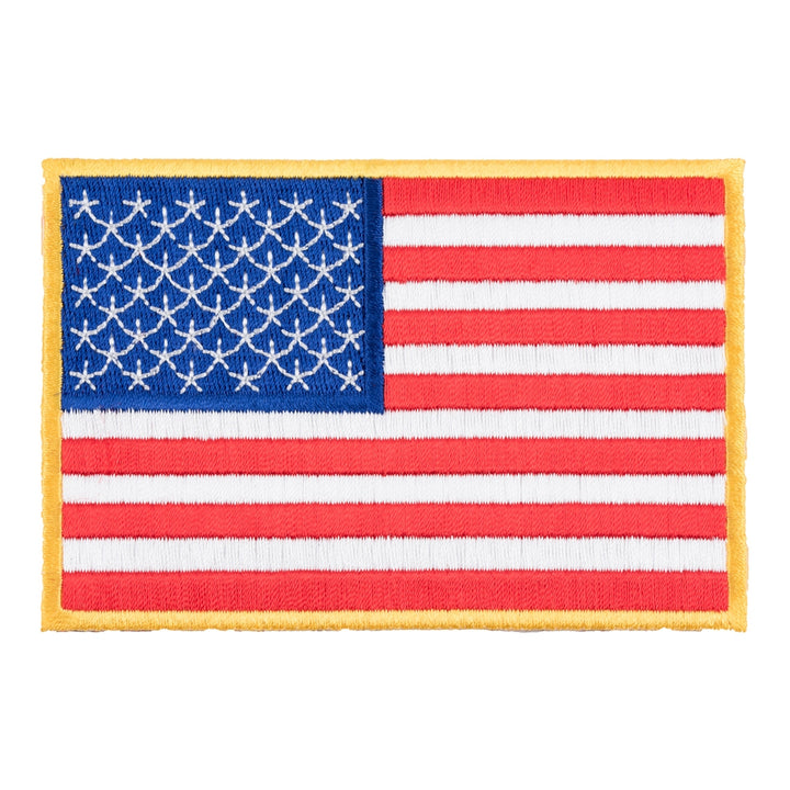American Flag Yellow Border Patch, Small Size — product image