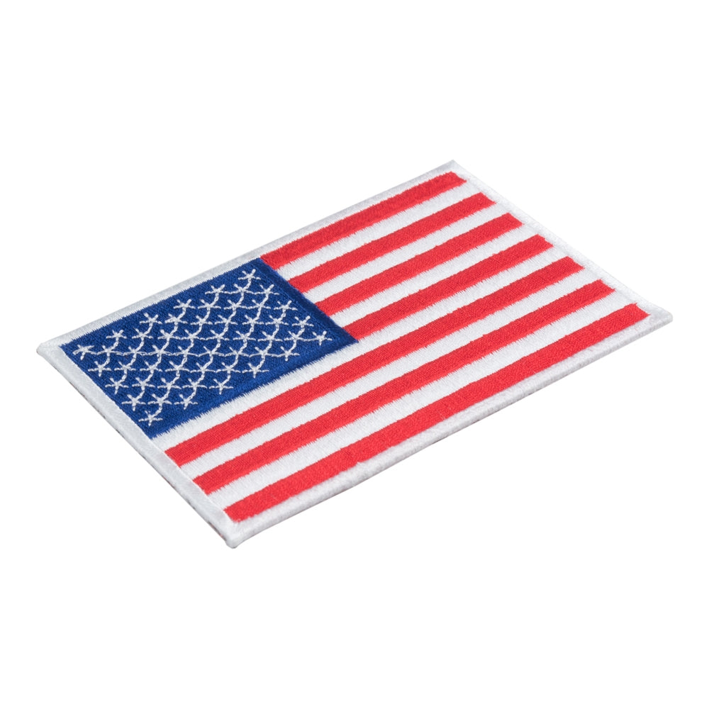 American Flag White Border Patch, Small Size — detail view 1