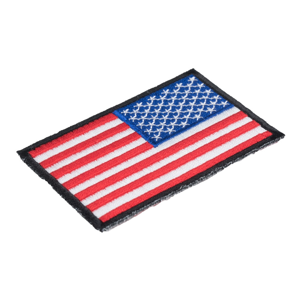 American Flag Black Border Reversed Patch, U.S Flag Patches — detail view 1